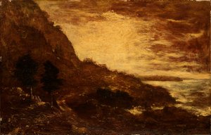 Coucher de soleil, Navarro Ridge, côte californienne - Ralph Albert Blakelock