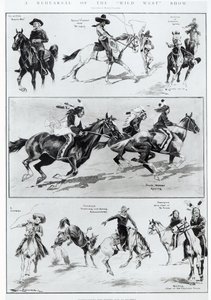 Une répétition du Wild West Show à Olympia - Ralph Cleaver