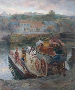 Traversée du ferry Hylton, 1912 - Ralph Hedley