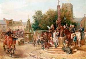 Proclamation de la foire de Stagshaw à Corbridge