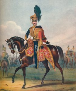 Officier du 10ème régiment royal de hussards du Prince de Galles, 19ème siècle
