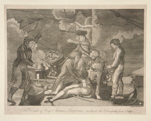 La mort du capitaine James Lawrence à bord du Chesapeake, 1er juin 1813 - Ralph Rawdon