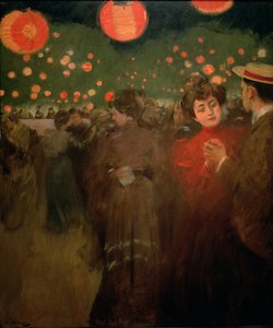 La fête en plein air, vers 1901-02 - Ramon Casas i Carbo