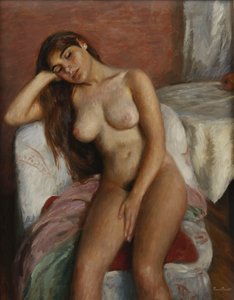 Jeune femme se reposant