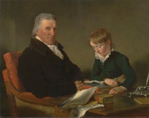 Francis Noel Clarke Mundy et son petit-fils, William Mundy - Ramsay Richard Reinagle