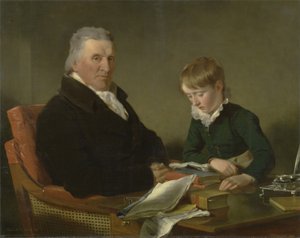 Francis Noel Clarke Mundy et son petit-fils, William Mundy - Ramsay Richard Reinagle