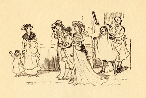 Les spectateurs regardent John Gilpin galoper, 1878, vers 1918
