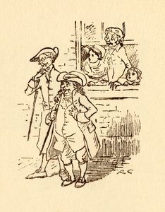 Les spectateurs regardent John Gilpin galoper, 1878, vers 1918 - Randolph Caldecott