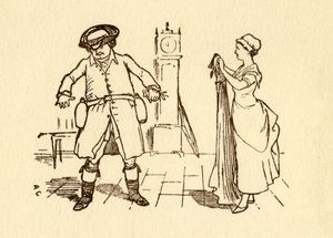 John Gilpin attache des bouteilles de vin à sa ceinture - Randolph Caldecott