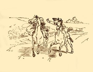John Gilpin est trouvé par le postillon de l