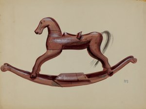 Cheval à bascule jouet - Raoul Du Bois