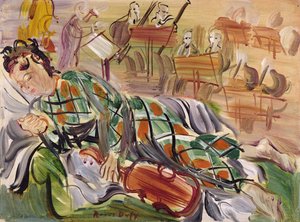 Berthe en arlequin (huile sur toile)