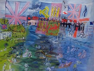 Henley Regatta avec drapeaux