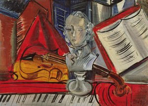 Hommage à Mozart, vers 1945 (huile sur toile) - Raoul Dufy