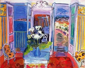 Intérieur avec fenêtres ouvertes