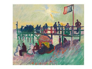 L’Estacade au Havre, c.1905-06 (oil on canvas) - Raoul Dufy