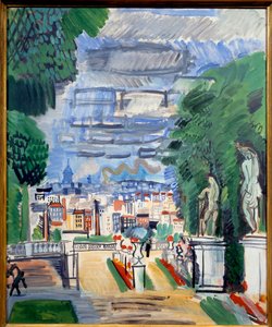 Le parc de Saint Cloud, 20e siècle (huile sur toile)