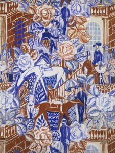Les Elegantes a la Bagatelle, c. 1919-20 (gouache on paper)