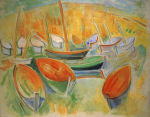 Les barques à Martigues - Raoul Dufy