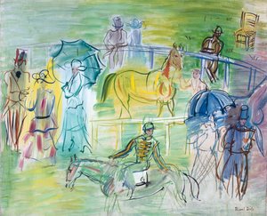 Paddock (huile sur toile)