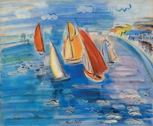 Régates à Sainte-Adresse ; Regates a Sainte-Adresse, vers 1930 (huile sur toile)