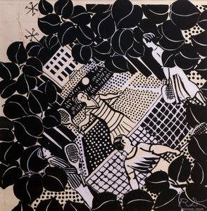 Tennis (plume, encre et gouache sur papier) - Raoul Dufy