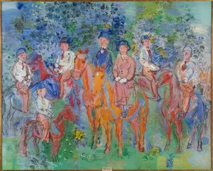 Les cavaliers dans les bois - Raoul Dufy