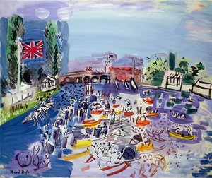La régate à Henley, vers 1930