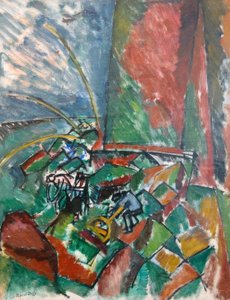 Avec des chaluts au pont du Havre - Raoul Dufy