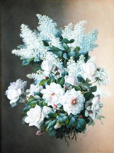 Lilas et roses, c.1900 - Raoul M. de Longpre