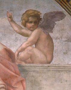 Putto représentant la Foi, détail des Vertus Cardinales et Théologiques et de la Loi