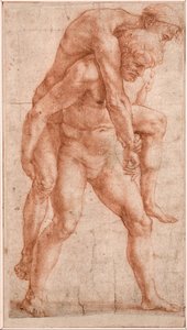 Jeune homme portant un vieil homme sur son dos (Énée et Anchise), vers 1514