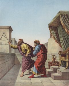 Isaïe informant le roi Ézéchias de Juda qu