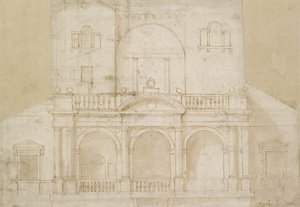 Conception architecturale (Villa Madama) - Raphael