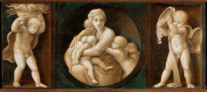 Charité, prédelle du retable Baglioni