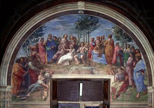 Parnasse, de la Stanza della Segnatura - Raphael (1483 1520)