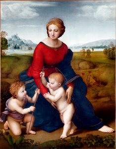 La Vierge dans la Prairie ou Madone du Belvédère - Raphael