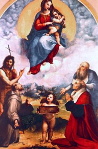Madonna di Foligno, vers 1511-1512 - Raffaello Sanzio Raphael