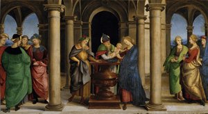 Présentation au Temple Panneau de prédelle du retable Oddi, 1503