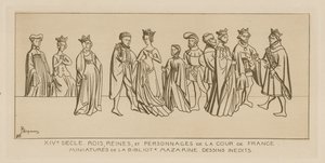 14ème siècle - rois, reines et gens de cour en France