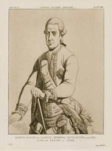 Baron Gideon von Laudon, général autrichien, vers 1790 - Raphael Jacquemin