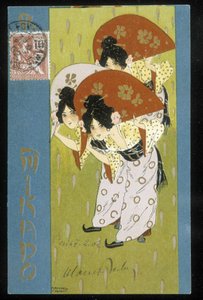 Geisha - carte postale, par Raphaël Kirchner