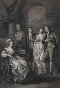 Portrait de famille de Catherine Petrovna Baryatinskaya (1750-1811), née princesse de Holstein-Beck (1793) - Raphael Morghen
