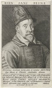 Portrait du compositeur Philippe de Monte 1521-1603, 1594 - Raphael Sadeler the Elder