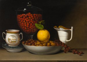 Nature morte - Fraises, noix, etc.