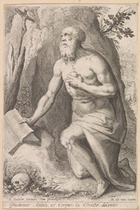 Saint Jérôme - Raphaël Sadeler (I) (attributed to)