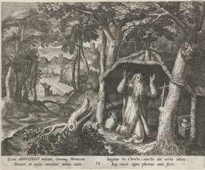Saint Arnold de Metz en ermite