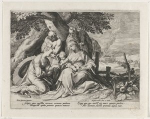 Sainte Famille avec Sainte Catherine et Saint Sébastien