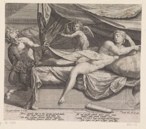 Jupiter et Antiope - Raphaël Sadeler (I)