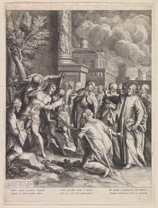 La résurrection de Lazare - Raphaël Sadeler (I)